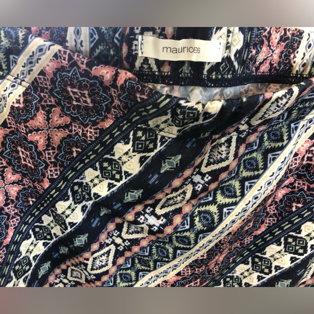 Maurices multicolor ethnic print maxi skirt